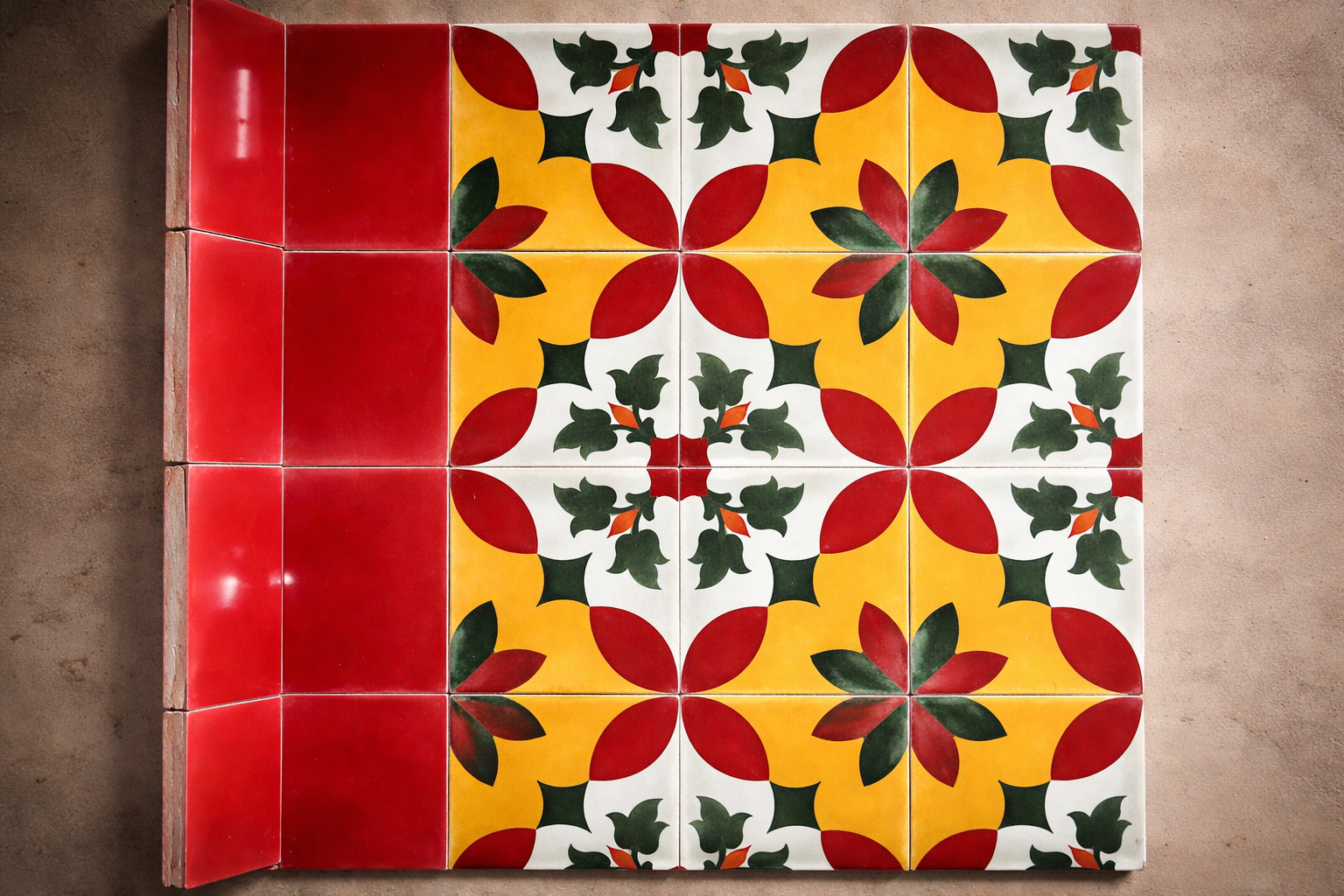 Chedipoo Kal - Garden Bush Flower Pattern