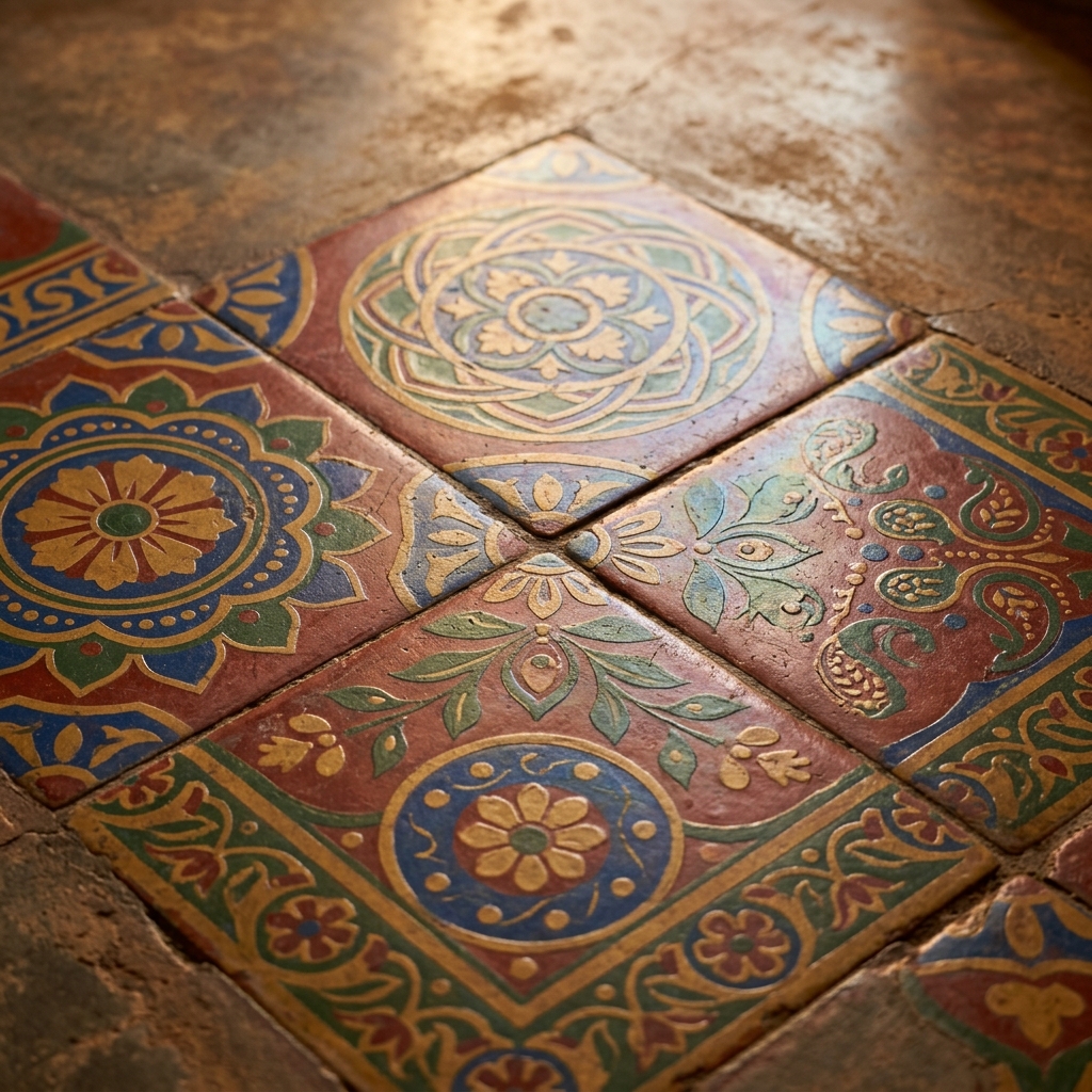 Finished Athangudi tiles